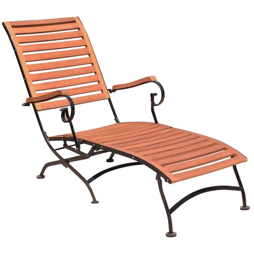 Garden Pleasure Smeđa vrtna ležaljka od masivnog drveta Vienna &amp;ndash; Slike