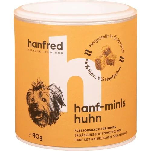 Hanfred Mini kolačići od piletine s konopljom - 90 g