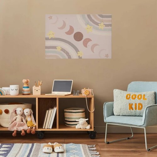  Plakat - Phases of the Moon with a Rainbow 90x60 Bez okvira Slike