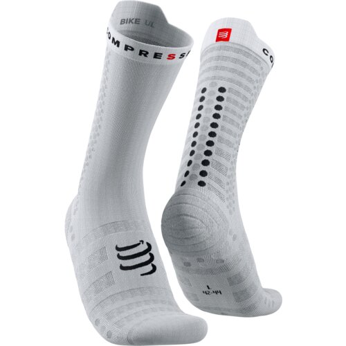 Čarape Compressport PRS V4.0 Ultralight Bike White/Black - T4 Slike