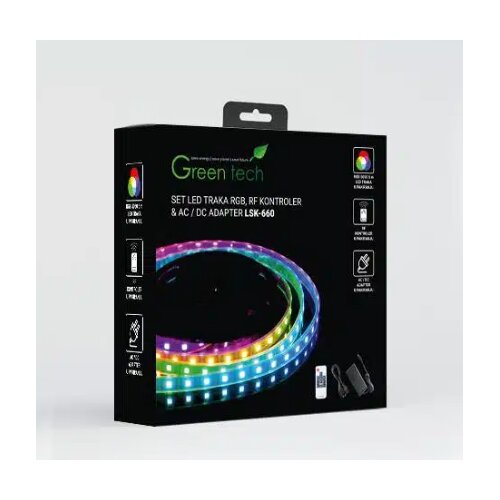 Greentech LED traka 5m 14.4W 5050 RGB Cene