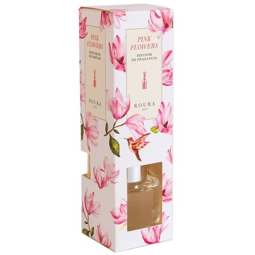 Roura 1912 Osvježivač prostora s drvenim &amp;scaron;tapićima 50ml Pink Flowers ROU. Slike