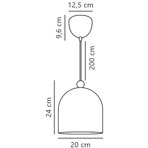 Nordlux visilica na sajli GASTON 1xE27/40W/230V plava/bela Slike