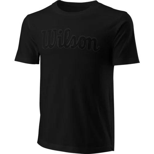 Wilson Pánské tričko Script Eco Cotton Tee Black L