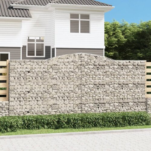  Gabionska ko&amp;scaron;ara s lukom 400x50x180/200 cm pocinčano željezo Slike