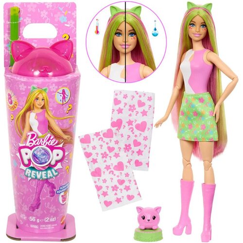 Mattel Barbie Pop Reveal lutka iz serije: Shake + mačka i pribor ZA6061 Slike