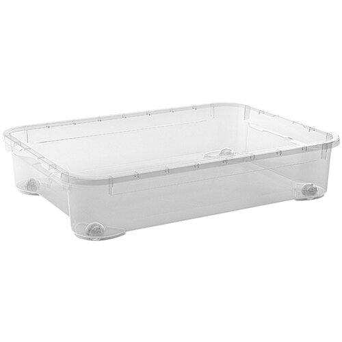 REGALUX prozirna kutija za pokrivače za madrac XXM (D x Š x V: 79 x 58 x 17,5 cm, 52 l, S kotačićima) Cijene