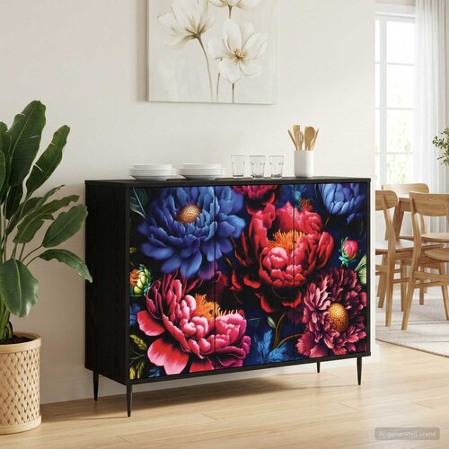  Kreveta KIEL Crni hrast 102 x 33 x 76 cm Konstruirano drvo Cijene
