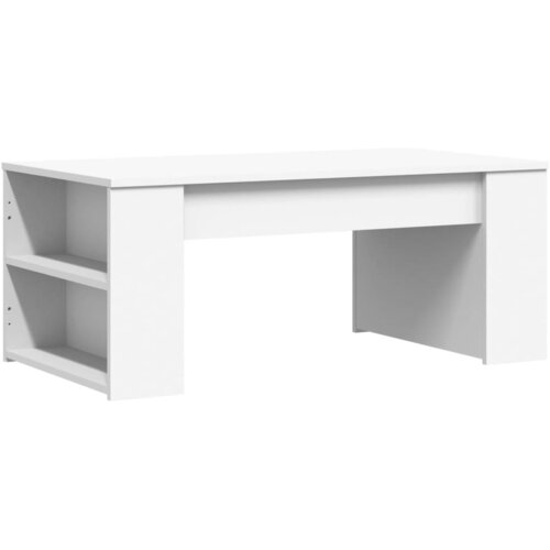 Maison Chic Klubska mizica - kavna mizica - Nizka mizica bela 102x55x42 cm inženirski les, (21755392) Slike