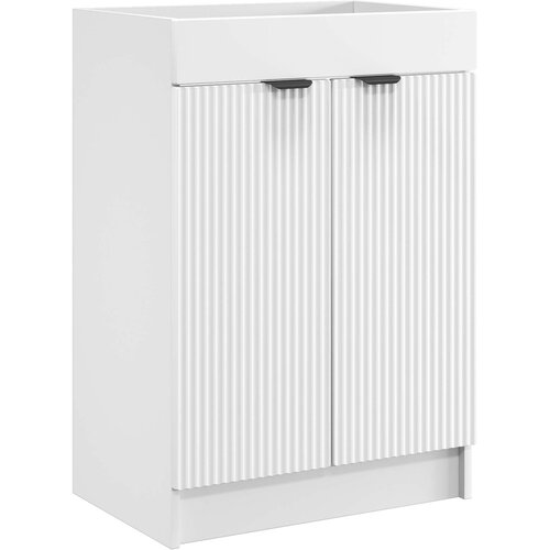 vidaXL Omarica pod umivalnikom Bela 56 x 37,5 x 81 cm Inženirski les, (5000246039) Cene