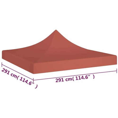 Krov za &amp;scaron;ator za zabave 3 x 3 m terakota 270 g/m&amp;sup2; Slike