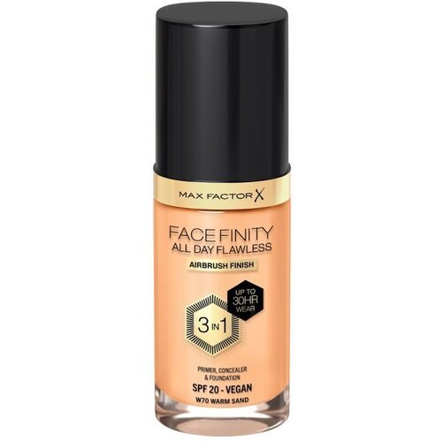 Max Factor tekoča podlaga - Facefinity Foundation - W70 Warm Sand Slike