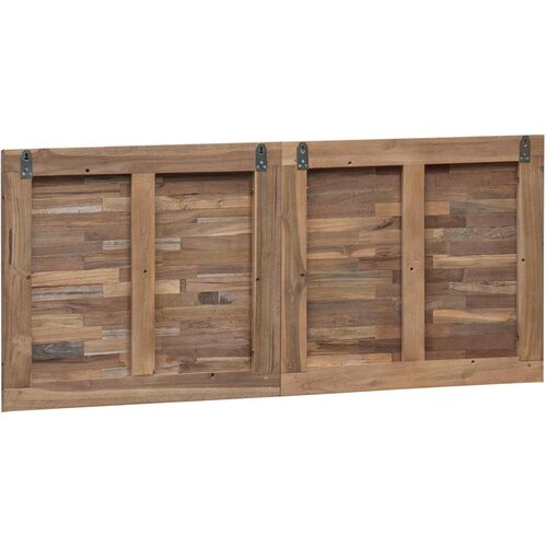  Uzglavlje Zidne Prirodna 120 cm Čvrsto teak drvo Slike