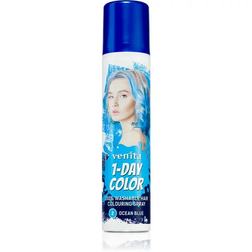 VENITA 1-Day Color sprej u boji za kosu nijansa No. 2 - Ocean Blue 50 ml