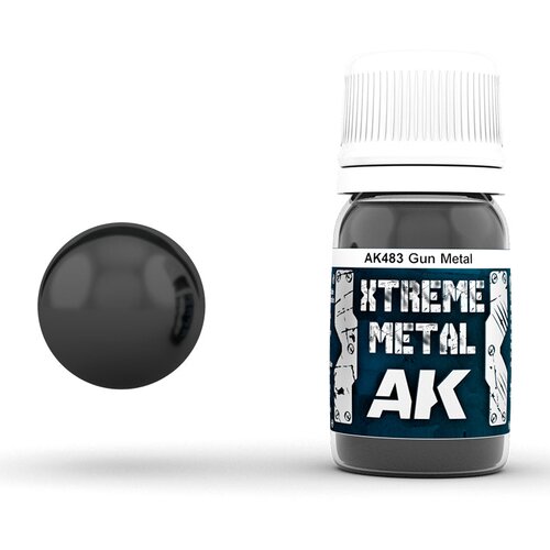 AK Interactive Xtreme Metal Gun Metal 30ml - AK483 Cene