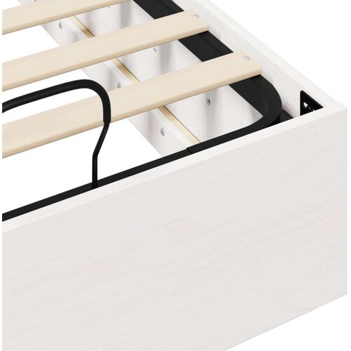  Otoman krevet s pohranom Bijeli 80 x 200 cm Masivna borovina - Bijeli 80 x 200 cm Slike