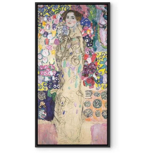  Slika - Gustav Klimt &ndash; Portrait of Maria Munk 30x60 U crnom drvenom okviru Cijene