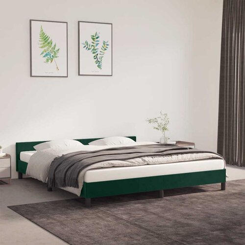  Okvir za krevet bez madraca tamnozeleni 180x200 cm bar&scaron;unasti Cijene