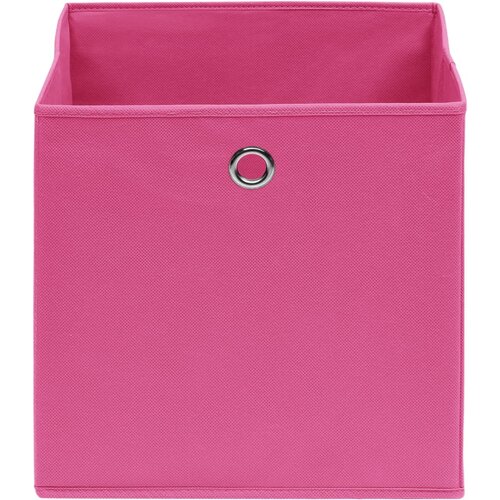  Kutije za pohranu od netkane tkanine 4 kom 28 x 28 x 28 cm roze Slike