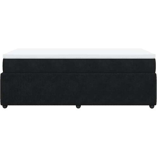 Box spring krevet s madracem crni 80 x 200 cm bar&amp;scaron;unasti Slike
