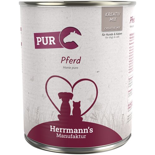  Varčno pakiranje Herrmann&acute;s Bio čisto meso 24 x 800 g - Konj Cijene