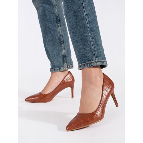 SEASTAR Brown stiletto pumps Slike