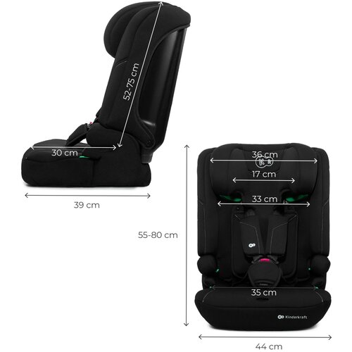 Kinderkraft Avtosedež i-size 76-150 cm I-Comfy black Slike