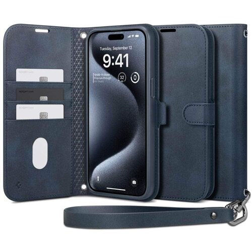 Spigen Wallet S Pro case za iPhone 15 Pro Max - navy blue Cijene