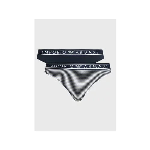 Emporio Armani Underwear Set 2 parov klasičnih spodnjih hlačk 163334 3R219 21136 Mornarsko modra