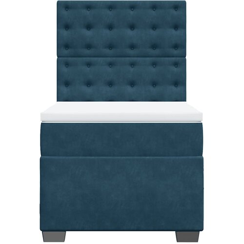 Box spring krevet s madracem plavi 80 x 200 cm bar&amp;scaron;unasti Slike