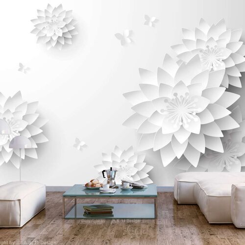  Samoljepljiva foto tapeta - Oriental Flowers 98x70 Slike
