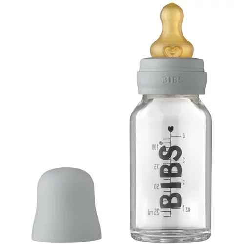 Bibs Baby Glass Bottle 110 ml steklenička za dojenčke Cloud 110 ml