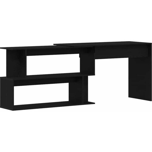  Stol Crni hrast 200 x 50 x 76 cm Konstruirano drvo Slike