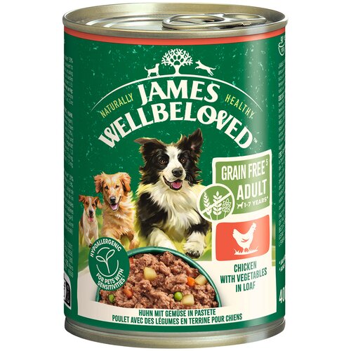 James Wellbeloved Adult Dog Grain Free Hypoallergenic piletina u pa&scaron;teti - 12 x 400 g Cijene