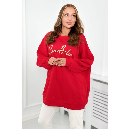 Kesi Insulated sweatshirt with red Ciao Bella lettering Slike