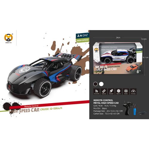Metalni auto na daljinsko upravljanje "Metal Speed" 1:20 - crni Cijene