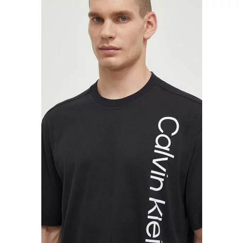 Calvin Klein Pamučna majica za muškarce, boja: crna, s tiskom