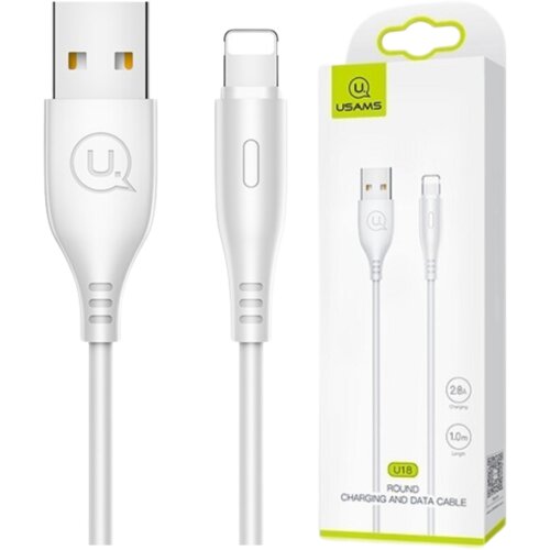 Usams KABEL U18 ZA LIGHTNING 2A FAST CHARGE 1M ZA IPHONE 12 13 14 BEL, (21980494) Cene