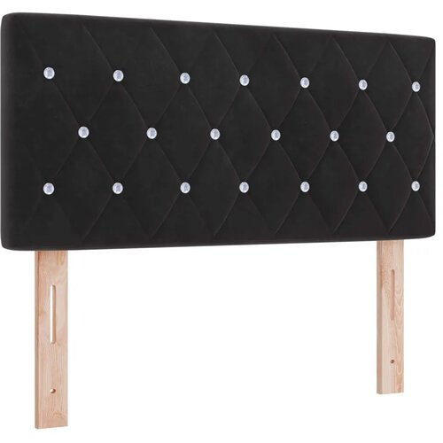  Boxspring krevet s madracem Crna 120 x 200 cm Bar&amp;scaron;un - Crna 120 x 200 cm Kristal s dugmadima Slike