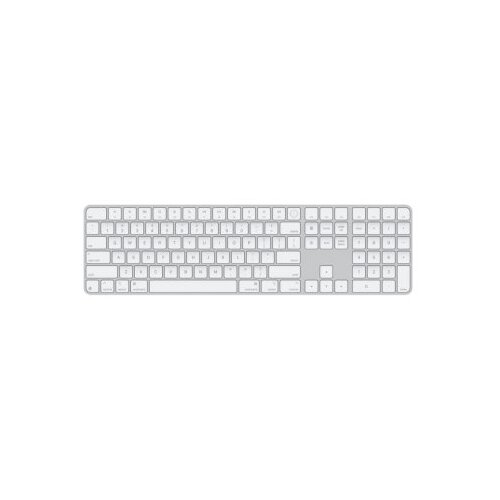 Apple magic keyboard (2024) w touch id and numeric keypad international english white keys (mxk73z/a) Cene