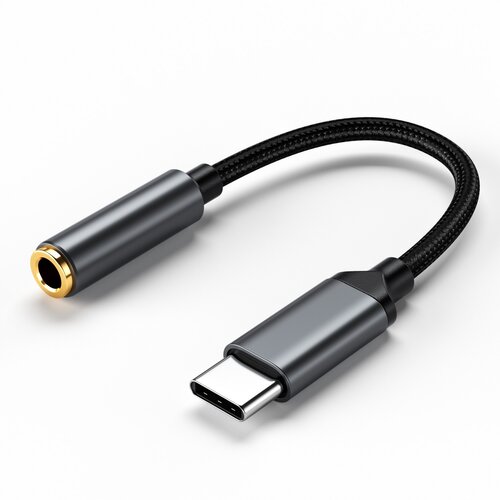 INF Type-C na 3.5mm adapter z DAC digitalnim dekodiranjem in podporo za klice Black, (5000291450) Slike