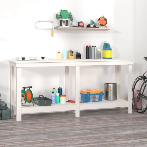 vidaXL Radni stol Bijela 180x50x80 cm od masivne borovine Cijene