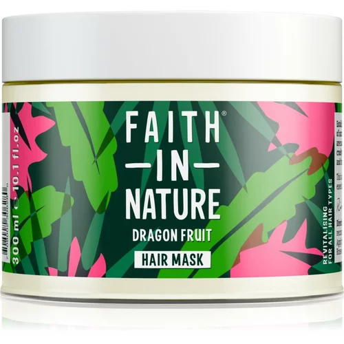 FAITH IN NATURE Dragon Fruit revitalizacijska maska za poškodovane lase 300 ml