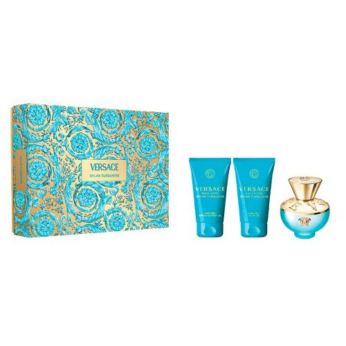Versace DYLAN TURQOISE set EDT 50ml + Body gel 50ml + Shower gel 50ml Slike