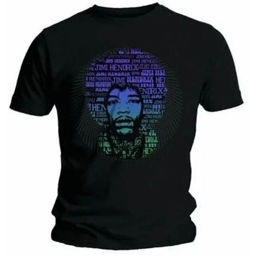 Jimi Hendrix majica Afro Speech M Črna