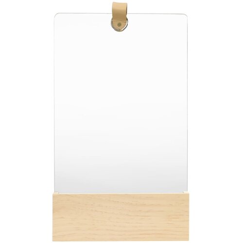  322802 Wall Mirror Solid Pinewood 23x39,5 cm Slike