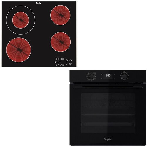 Whirlpool ugradbeni set Steam Black (OMK58HU1B + AKT 8130 BA) Slike