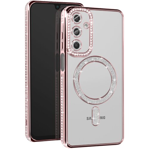 AVIZAR Diamantni ovitek za Samsung Galaxy A16, združljiv z MagSafe, z luksuznim dizajnom, &Scaron;ampanjec roza, (5000189852) Cene