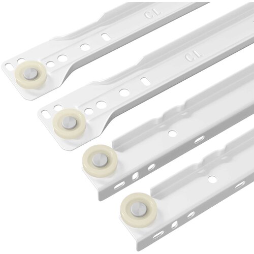  Klizač za ladice 49 pcs Bijelo Čelik Slike