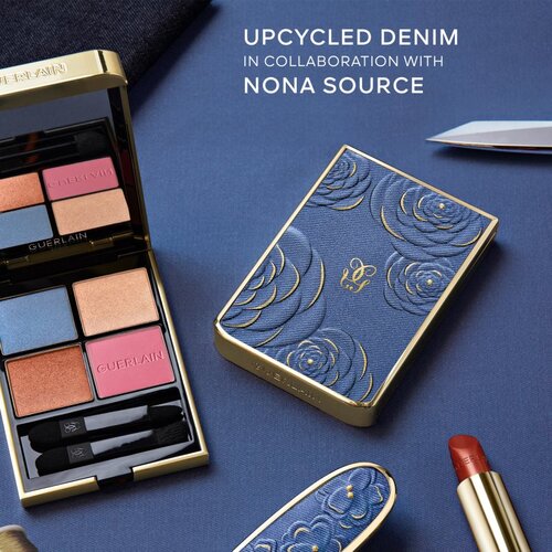 Guerlain Blooming Denim Ombres G paleta senčil za oči limitirana edicija 396 Denim Blossom 6 g Slike
